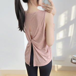 运动背心女速干专业跑步健身上衣新款无袖瑜伽服外搭罩衫宽松外穿