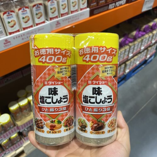 上海Costco日本进口椒盐调味粉400g*2罐家用烧烤撒料腌制料调味料