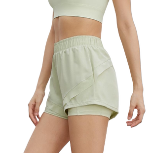 neverme运动短裤女宽松透气假两件防走光速干跑步健身训练瑜伽裤