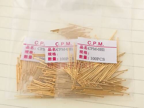 台湾探针CPM-0H1/九爪梅花头全镀金高硬度PC板测试针0.68*16.5mm