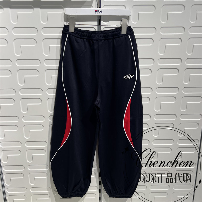 FILA斐乐童装2026年夏季新款男大童纯棉长裤儿童运动裤K12B621603