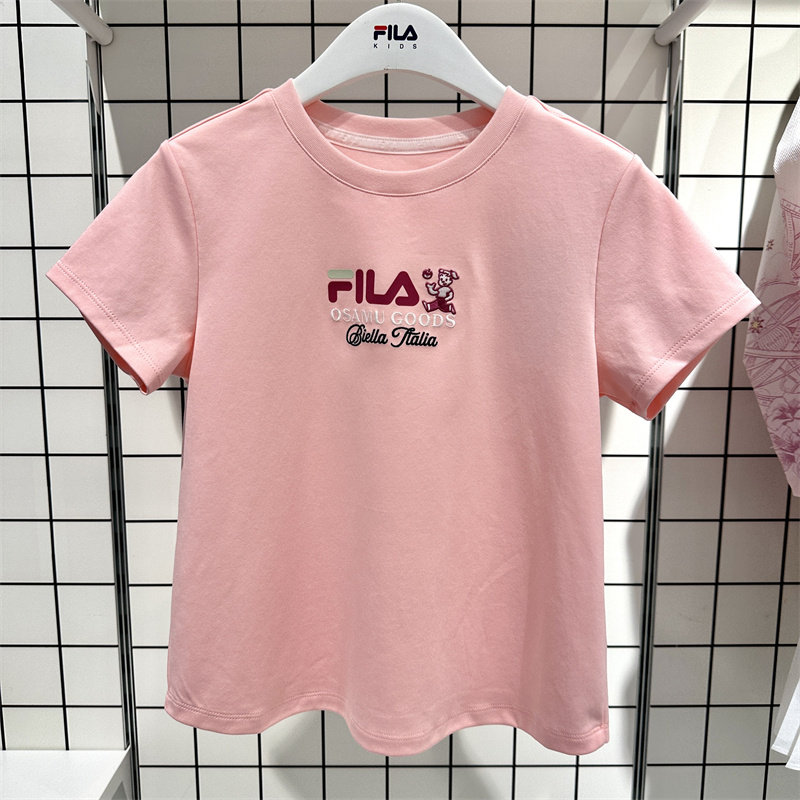 Fila/斐乐夏女大童纯棉短袖上衣