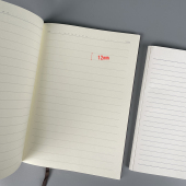 12mm18行B5软皮面笔记本宽行距1.2cm大格笔记本