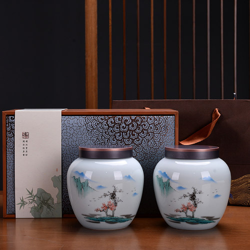 包装盒复古中式风高档茶叶罐定制