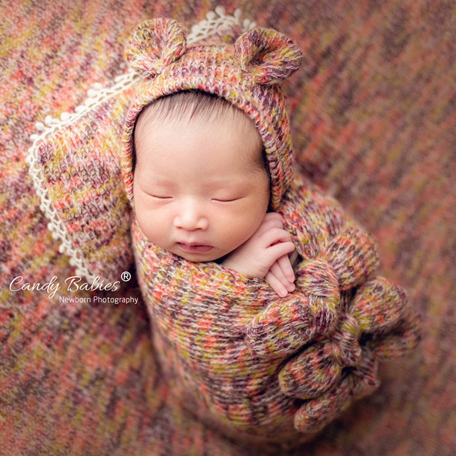 2019新款新生儿摄影道具婴儿拍照相毯子影楼儿童摄影服装满月宝宝