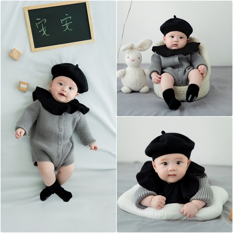 居家纪实风主题男女宝宝百天照