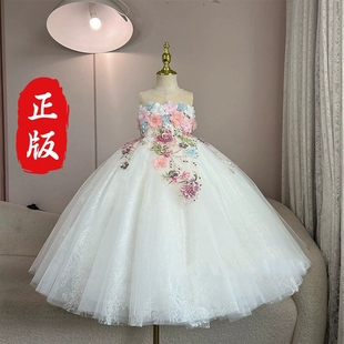 儿童公主裙森系礼服精灵连衣裙钢琴女童裙子中大童表演出服花仙子