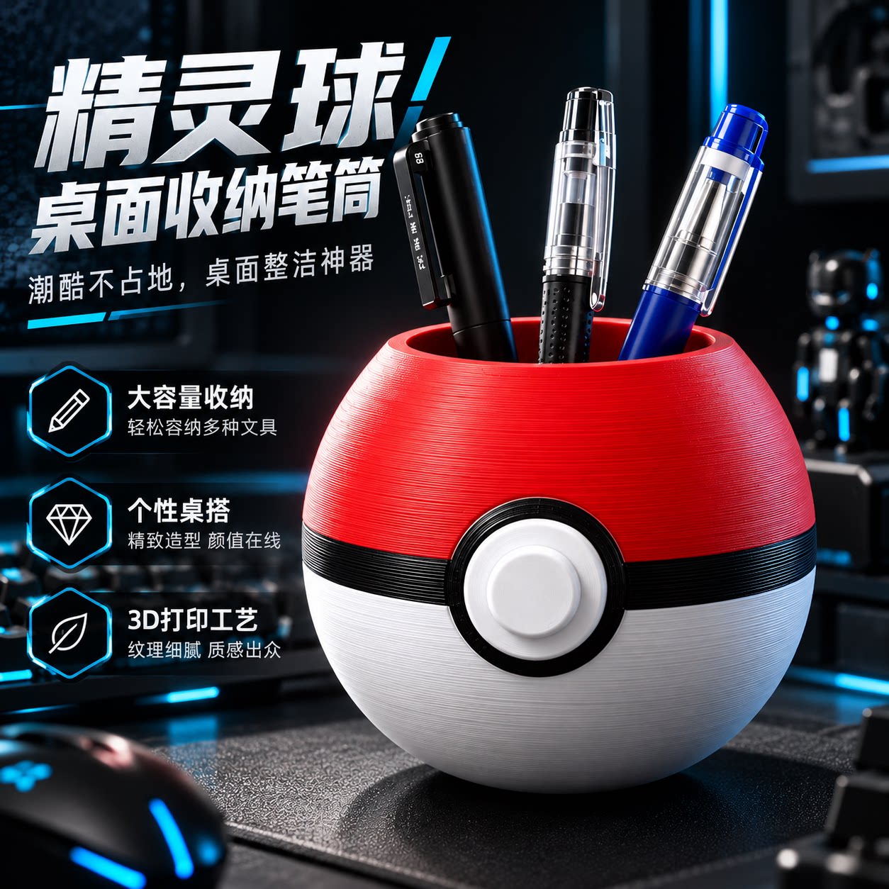 学生笔筒卡通桌面整理收纳送朋友创意桌面收纳小礼物