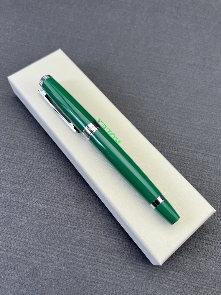 TIEJIE 올메탈 볼펜 RLX 맞춤형 TOP 레벨 시그니처 펜 블랙 워터 리필 남성용 비즈니스 젤 펜