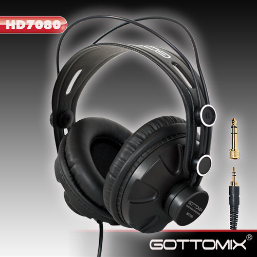 Gottomix HD7080耳机 全封闭式监听耳机【音质超越 k77耳机】