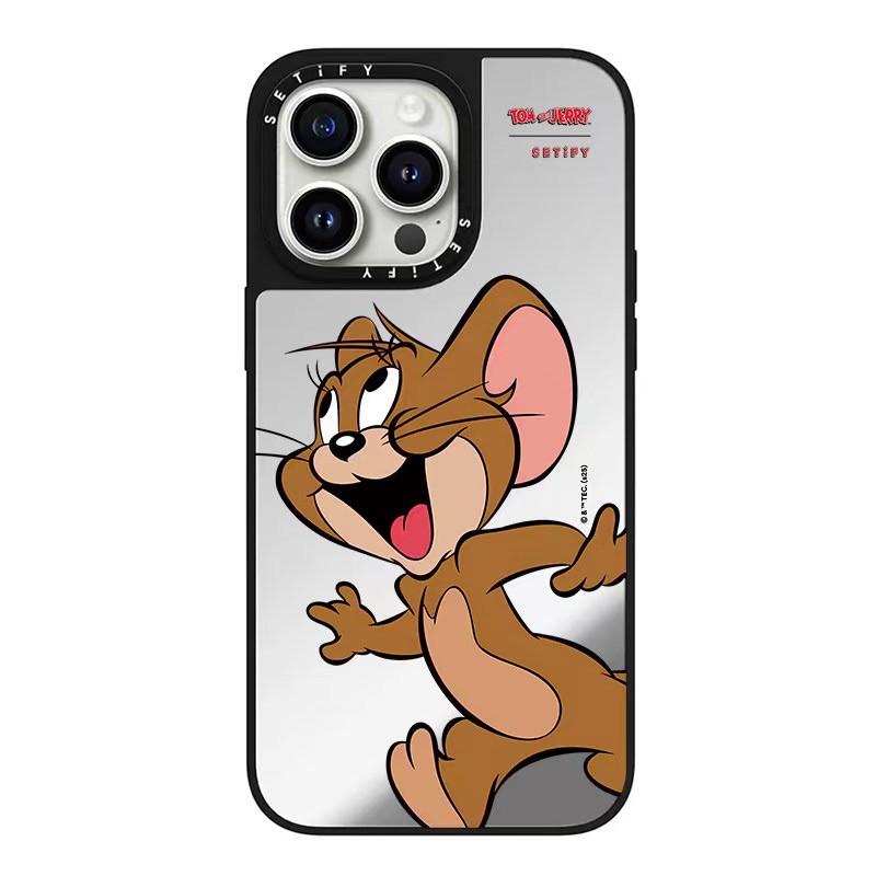 韩国代购CASETiF联名猫和老鼠单只杰瑞适用于苹果iphone16/15promax手机壳苹果14plus保护13防摔12卡通镜面11