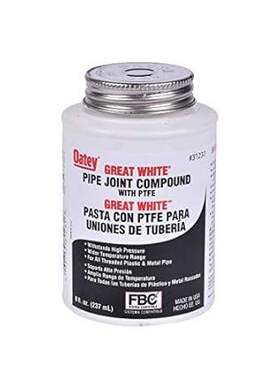 Oatey 31231 Pipe Joint Compound， 8 oz， White