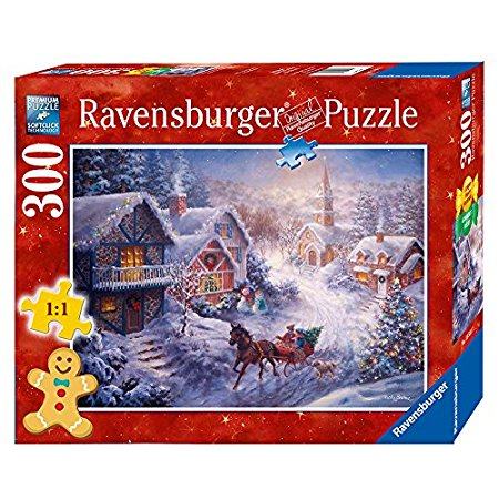 ravensburger dashing through the snow, large piece format