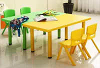 Bàn vuông trường dài đoạn trẻ em nhỏ bàn viết bàn ghế đẩu đặt đôi mẫu giáo vẽ bàn đơn hộ gia đình - Phòng trẻ em / Bàn ghế bàn học gỗ cho bé