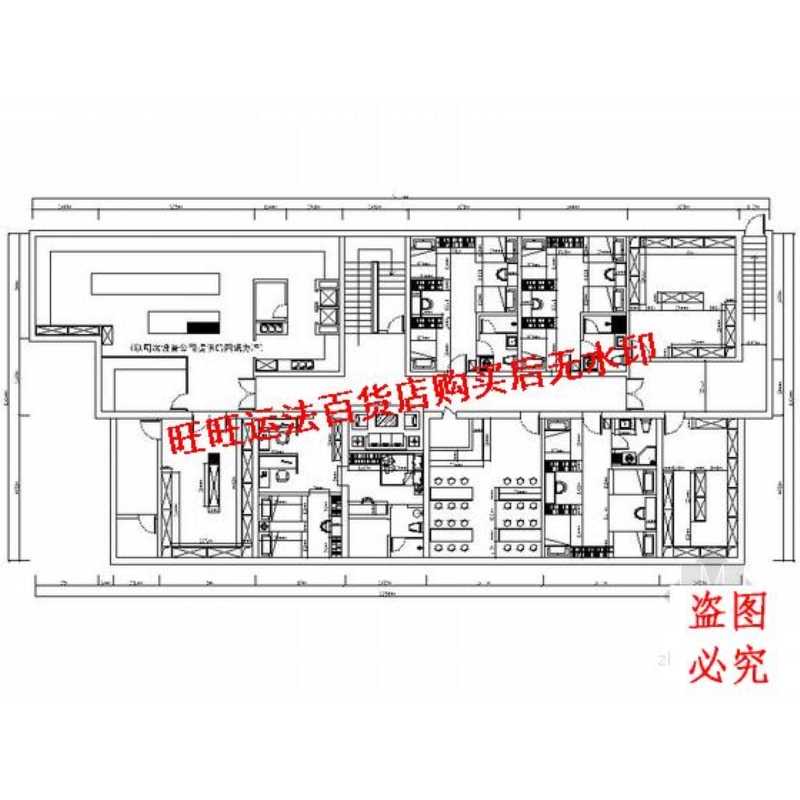 西城区典雅混搭休闲养生会所装修施工cad图纸（含效果）