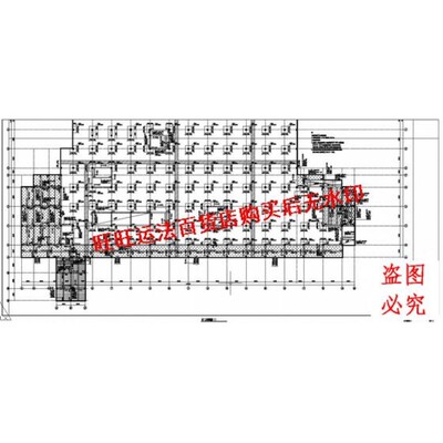 某无梁楼盖框架车库结构设计cad图纸结构设计dwg图