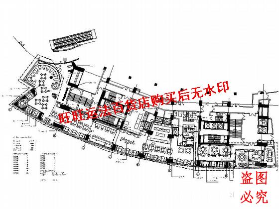 某现代风格名品牌火锅店装修施工cad图纸（含效果）