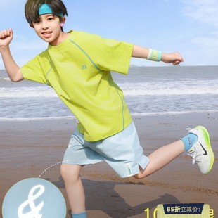 男童速干运动套装夏季2026新款男孩凉感短袖夏装中大童夏天网球服