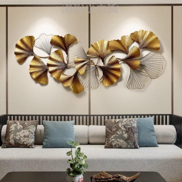 玄关银杏叶墙饰墙面装饰竖版挂饰壁挂件门厅房子时尚新中式走廊家|ruв категории Домашний быт, роспись - от Buy2taobao.com для оказания профессиональной услуги покупки агента Taobao