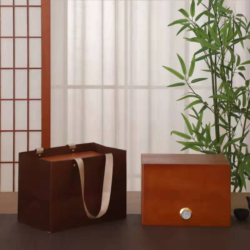 竹木茶叶中式包装空盒普洱茶白茶红茶通用福鼎散茶盒楠竹礼品盒装