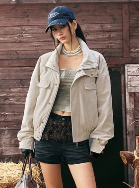 WaitingWave【空军雕】重磅帆布Cleanfit座山雕飞行员夹克外套