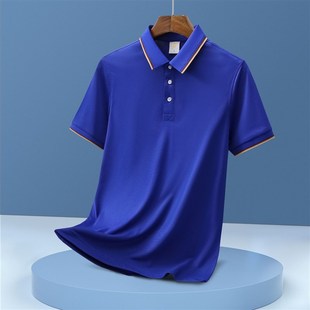 短袖 翻领T恤polo刺绣印字衣服工装 高端工作服定制logo广告文化衫