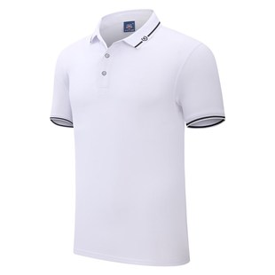 高端冰离子纤维polo衫 印字logo 定制翻领短袖 工作服t恤企业文化衫