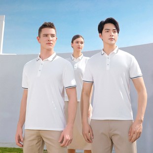 夏季 T恤印字logo 翻领速干短袖 工衣男女刺绣工作服广告POLO衫