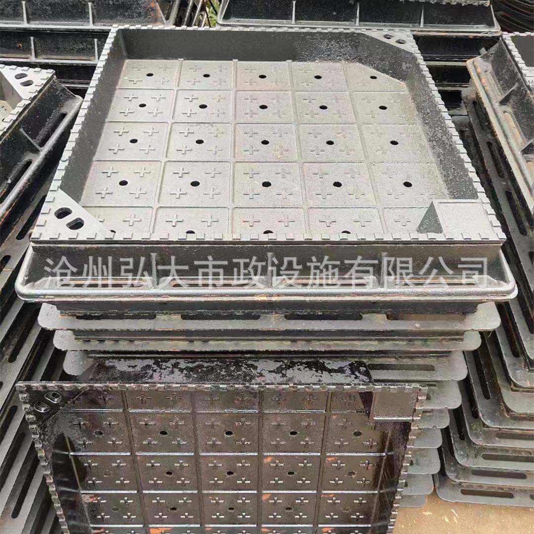 球墨铸铁通信隐形凹井盖铸铁方形下沉井盖铸铁隐形装饰井盖草坪用