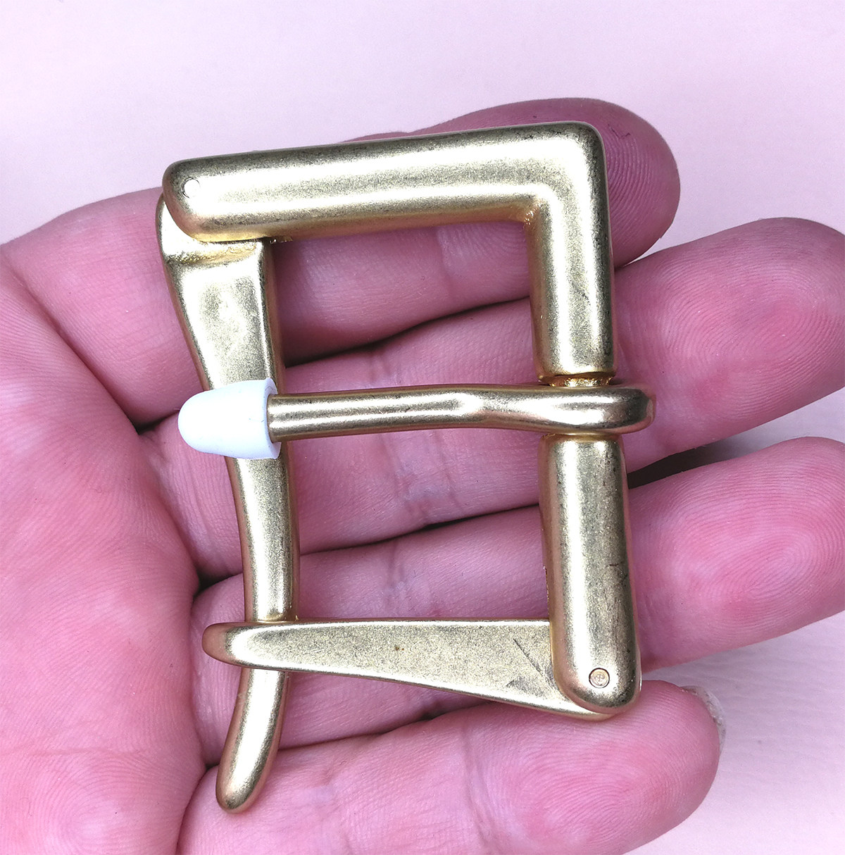 순수 황동 소방관 퀵 릴리스 벨트 버클 영국과 미국의 클래식 퀵 릴리스 벨트 캐주얼 벨트 헤드 핀 버클 38MM