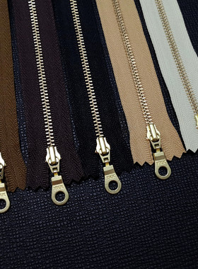 日本YKK3号DA款大圆头开口闭尾拉链 金属齿15/17/20cm多色布