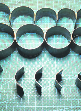 钱包切圆角刀模手工皮革皮具1/2半圆冲1/4浅圆冲R角弧形 日本刀片