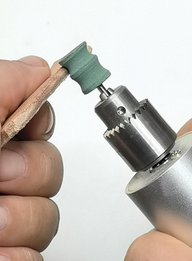 多凹槽皮边打磨绿色打磨头 手工diy皮具封边电动修皮边器砂轮多规