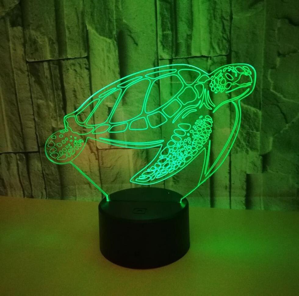 animal small table lamp touch remote control 3d night light