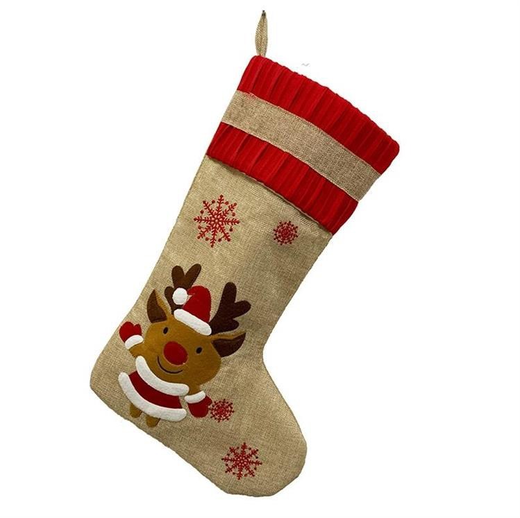 christmas ornaments gift bag burlap christmas socks