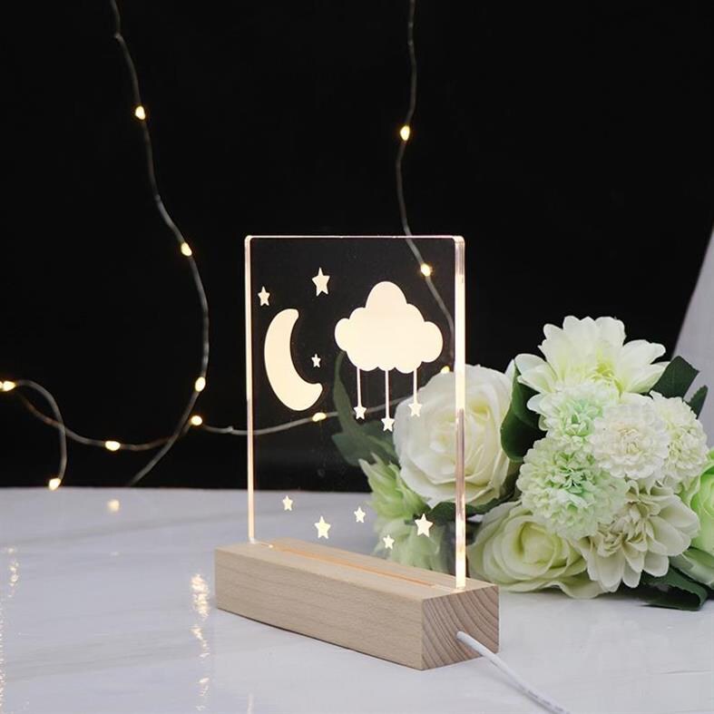 2021 new 3d night light small table lamp led gift light