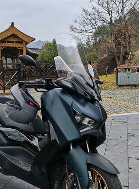 天飞仕适用雅马哈23-24款XMAX300改装风挡挡风玻璃配件加高挡风板