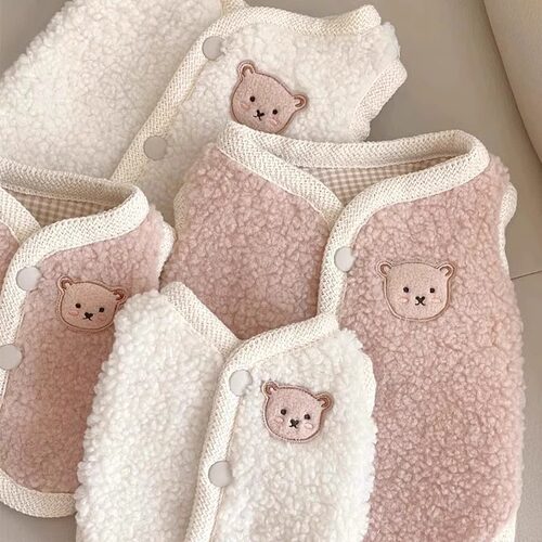 宠物衣服秋冬季百搭马甲打底衫中小型犬内搭保暖保暖两脚狗狗服饰