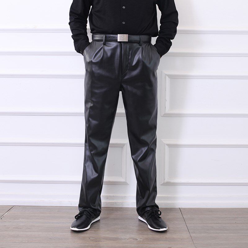 皮裤男宽松水产工作裤耐磨防风防水加肥加大干活穿的皮裤在类目 男装, 皮裤中 - 来自Buy2taobao.com提供专业的淘宝代购服务