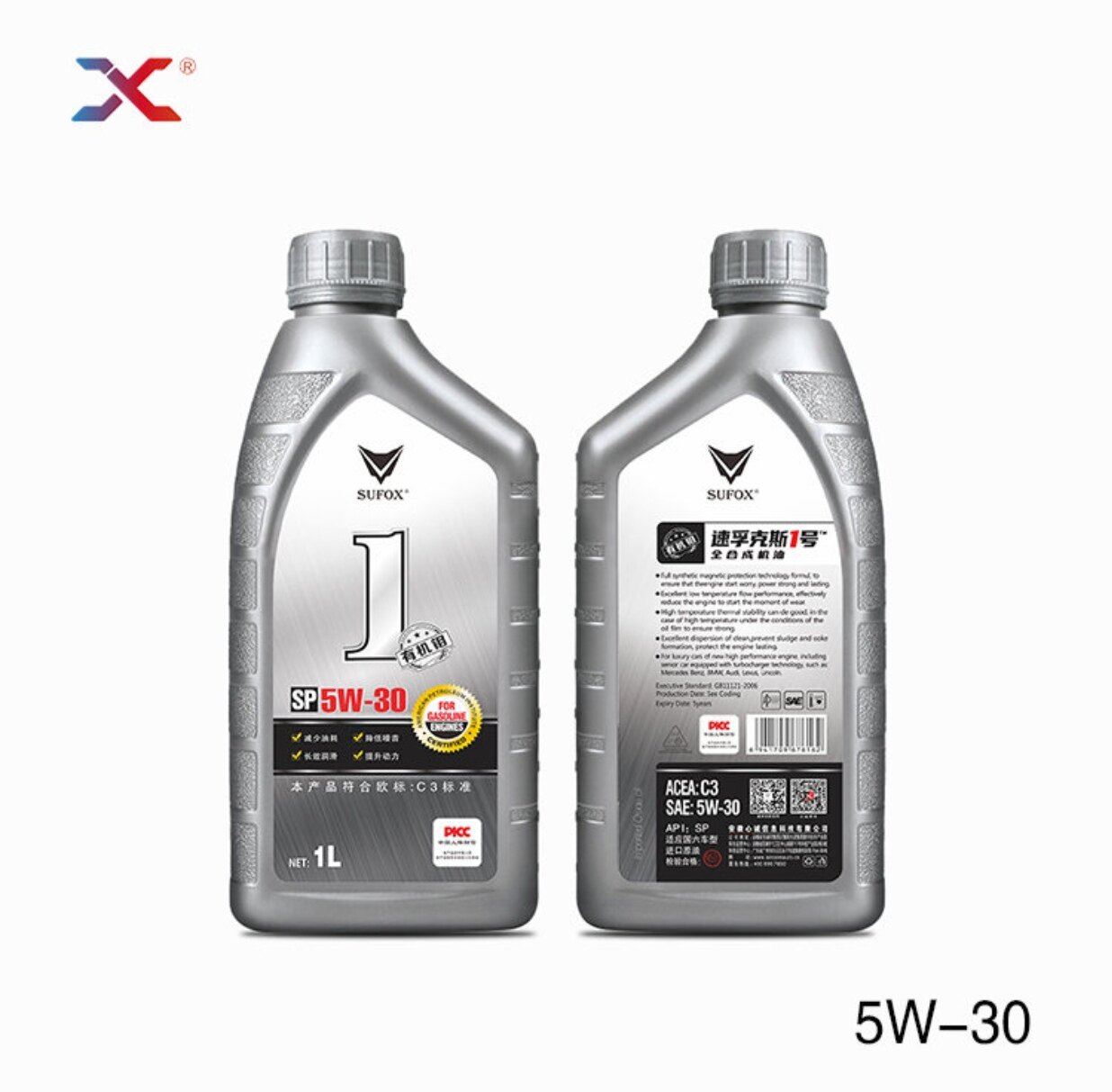 原厂原装正品“速孚克斯1号国六”全合成润滑油SP-5W-20 1L*4=4升