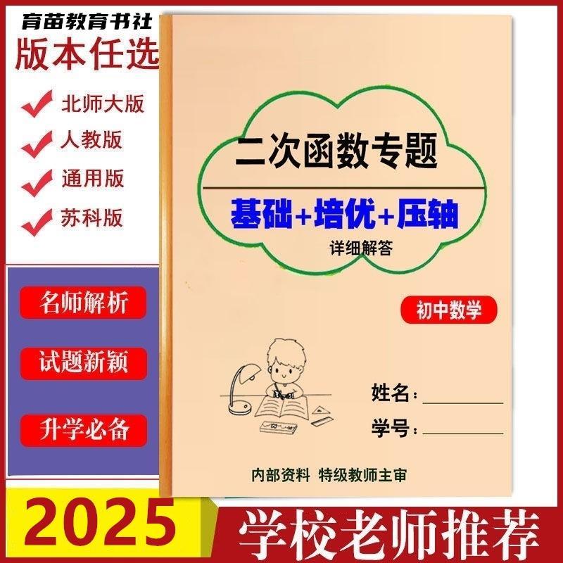 初中数学一次二次反比例函数专项训练方程式应用题必刷专题练习本