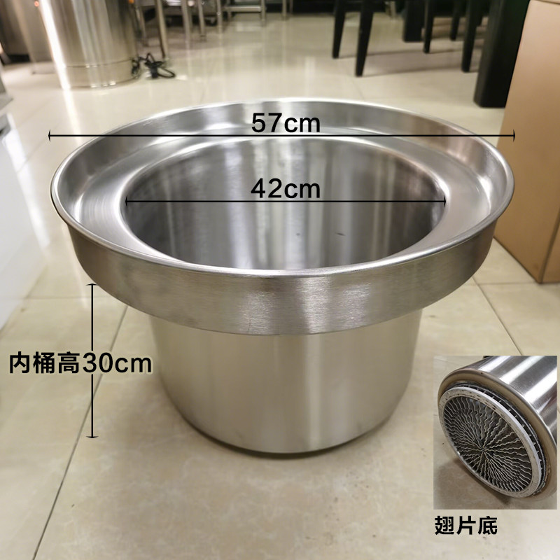 燃气节能翅片底水撑不锈钢面铮煮面锅蒸笼锅水蒸铮水铮汤粉锅尾铮