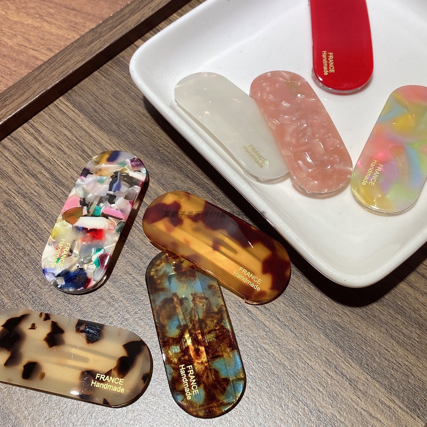 8色~小韩同款在售醋酸椭圆BB夹基础百搭夹刘海夹碎发侧边发卡高级