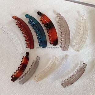 回归极简 质量好香蕉夹13厘米10厘米透色百搭横夹扭扭夹 基础款