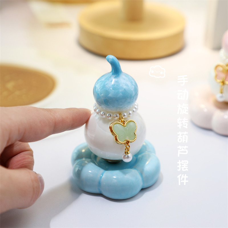 陶瓷转转葫芦摆件网红同款景德镇中式结晶釉茶宠可爱桌面车载送礼,餐饮具,茶宠摆件,淘宝优惠券,粉丝福利购,淘宝优惠卷