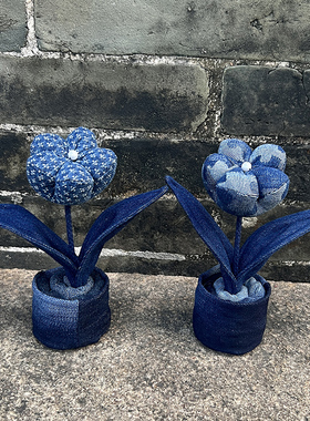 牛仔珍珠梅活性炭桌面摆件