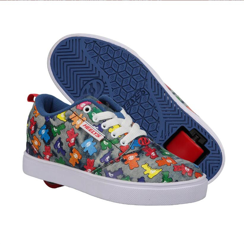 正品heelys男童暴走鞋 拆卸双用成人男 女单论上学旅行轻便轱辘鞋