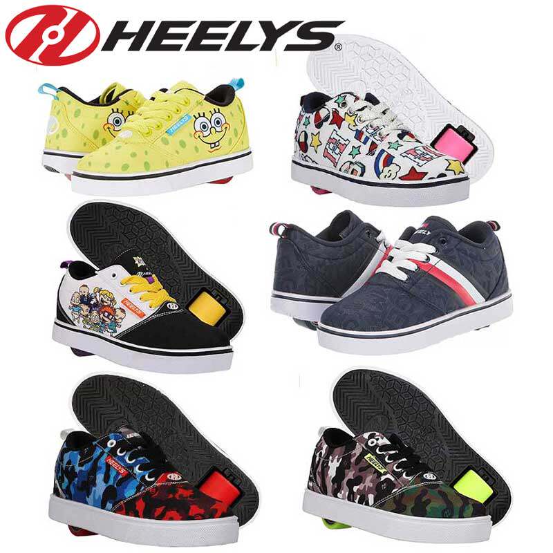 美国网红HEELYS超轻女儿童代步轮子鞋男童四季学生成人单轮暴走鞋