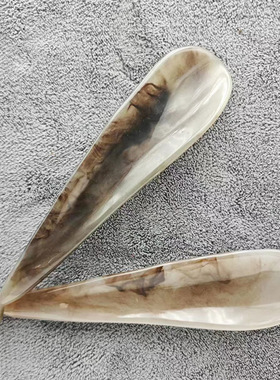 脸部按摩树脂蜜蜡茶叶勺刮痧板筋络按摩拔筋棒背部肩颈点穴刮痧棒