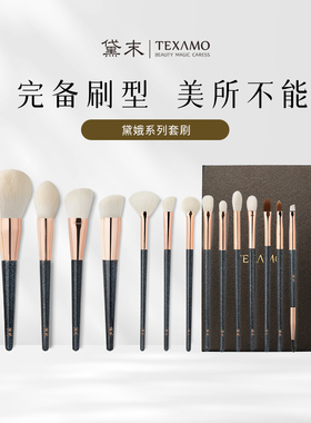 Texamo/黛末黛娥14支化妆刷套装羊毛超柔软眼影腮红刷新手全套